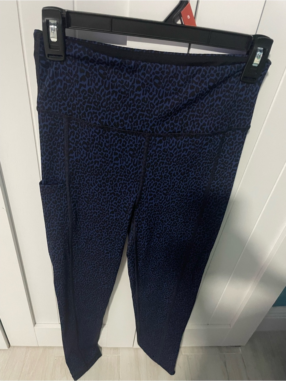 Lilly Pulitzer Navy Blue Animal-Print Pocket Leggings